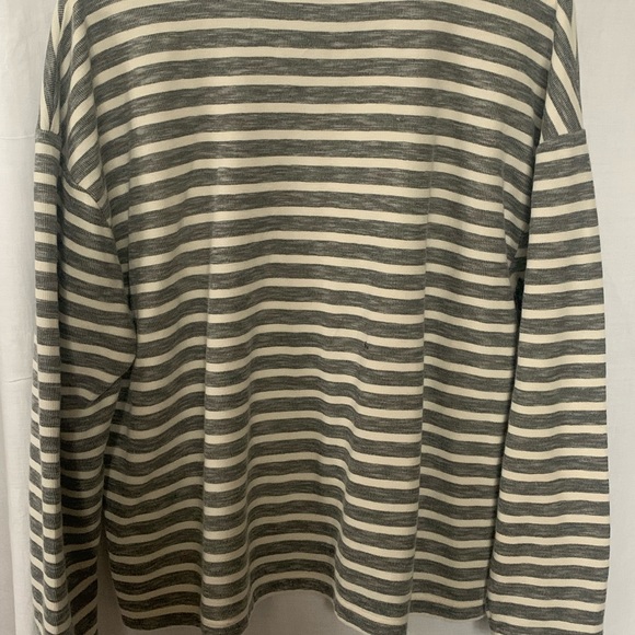 Gap XXL striped long sleeve top with pocket - Picture 4 of 6